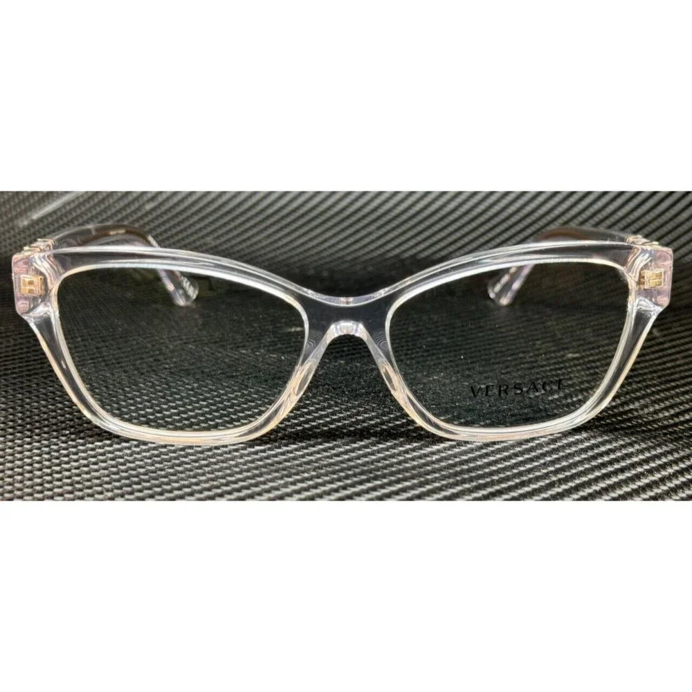 New! Versace Womens Transparent Crystal Eyeglasses - Picture 2 of 5